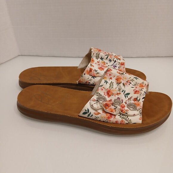 Blowfish Malibu Sunrise Floral Slide Slip On Sandals Size 9 M - Picture 6 of 8